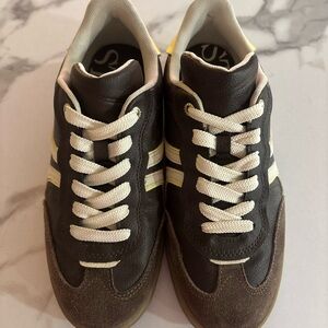 Stradivarius Black and Brown Women's Sneakers